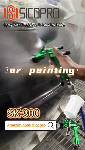 SK300 Spray Gun Test | Real Car Surface Spraying Demo & Finish Result