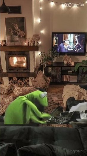 Kermit just vigorously typing