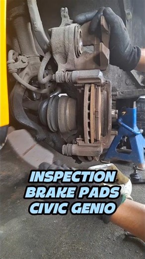 INSPECTION BRAKE PADS CIVIC GENIO #brakepads #brakesystem #inspection #civicgenio #hondacivic