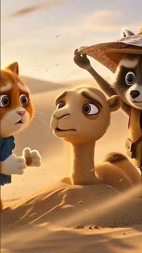 Cat Photographer in the Desert of Hope | Heart-Touching Lost Camel Story#youtubeshorts#shortvideo