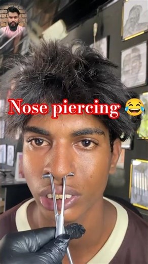 🤣😂 Nosepiercing Short Video #shortvideo #shorts
