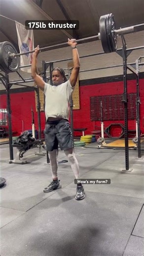 CrossFit workout. Thruster practice #fit #motivation #crossfit #power #crossfitexercises #gymlife