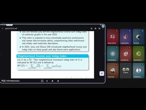 Lec-2 in Workshop on FGT By Dr. Ganesh Ghorai, Current Research Frontiers in Fuzzy Graphs