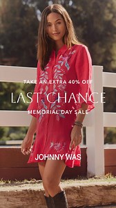 Take an extra 40% off all sale styles with promo code SUNNY — just in time for the first big escape of summer. | Johnny Was