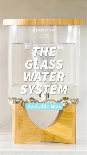 Hand-blown glass, mineralized water, eco-friendly design. A countertop water system you’ll actually be proud to show off. | Santevia Water Systems
