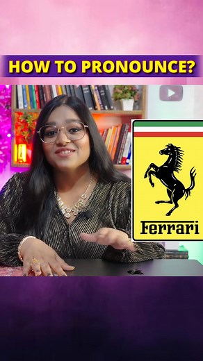 3.6K views · 96 reactions | How To Pronounce FERRARI Correctly? | Speak English with Shivangi | Facebook