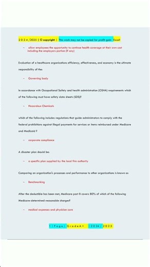 Core NAB practice exam Questions and Answers 202420257