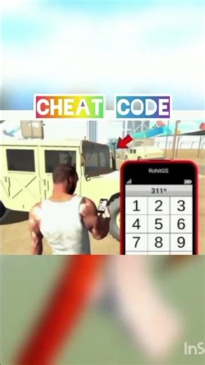 omg militry car cheat code 😱#gaming #indianbikedriving3d