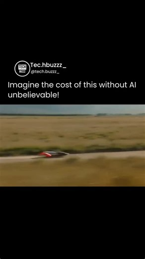 • Artificial Intelligence | Tech on Instagram: "A short AI-generated clip is going viral, and it quietly shows how fast video creation is evolving. The clip lasts just a few seconds a futuristic vehicle speeds across open land, transforms into a rocket, and launches into the sky. It looks like something straight out of a big-budget sci-fi movie. But here’s the twist: no film crew, no VFX studio. Just generative AI. According to analysts, this shift is already changing the media industry. A Morga