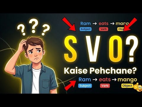 📌 Subject, Verb, Object in English Grammar | Subject Object Verb कैसे पहचाने ? | Parts of Sentence