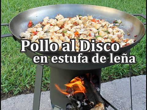 Pollo al Disco (Discada) en Estufa de Leña