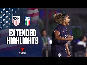 USWNT vs. Italia | Highlights US Soccer | USWNT | Telemundo Deportes