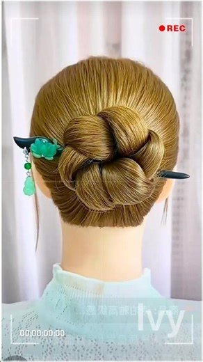 ✨ Easy & Elegant Updos with Hair Accessories 💕 #Updo #hairstyle