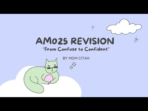 REVISION AM025: DISCRETE RANDOM VARIABLE