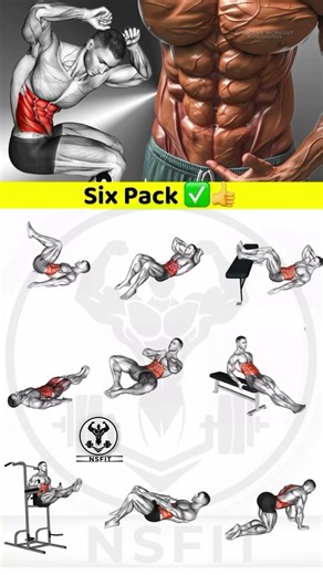 9 Best Exercises for 6 Pack Abs 🔥 | N.S FIT #Shorts" 💪