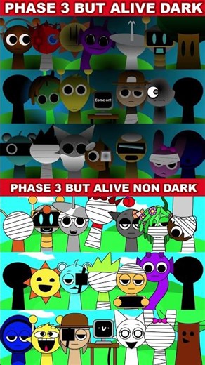Incredibox Sprunki Phase 3 But Alive Dark VS Phase 3 But Alive Non Dark *Mix Version*