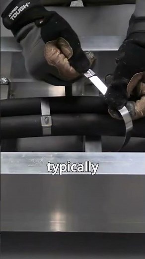 How to Install Heavy Steel Cable Ties 🔗 #panduit #cableties