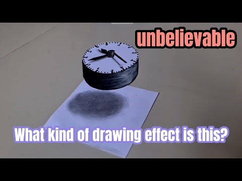Mind-Blowing 3D Clock Drawing | Realistic Optical Illusion Art