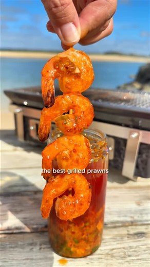 Marion Grasby on Instagram: "Some days just call for grilling prawns by the beach 🔥 I got carried away with that hot honey butter but I’m not mad about it LOL. This was my first time cooking on the Firehawk Hibachi Grill and honestly, I was impressed. It’s so easy to use and you can take it anywhere… beach days, weekends away, backyard hangs, all of it. Grilling prawns with my fave people is already a happy day… but I feel like I really outdid myself with these Hot Honey Grilled Prawn Ro