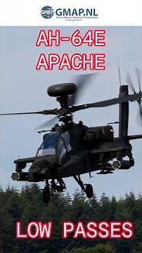 AH-64E Apache in ACTION! performing low passes #shorts #helicopter