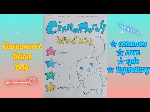 How to make a blind bag ➕ how to make paper squishies! | cinnamoroll blind bag tutorial #diy