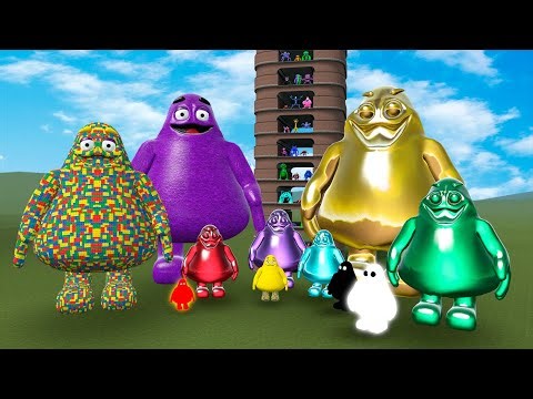 SPARTAN KICKING BIG TOWER GRIMACE SHAKE! in GARRYS MOD!