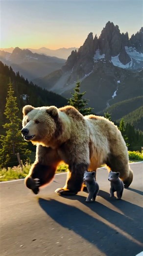 Watch This Mama Bear Protect Her Cubs in the Wild #bear #wildlife #outdoors