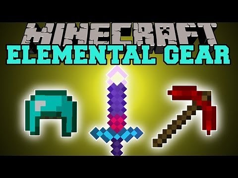 Minecraft: ELEMENTAL GEAR (ELEMENTAL WEAPONS, ARMOR, & TOOLS) Mod Showcase