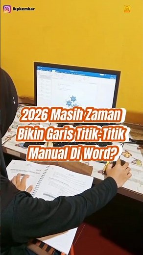 Tutorial Membuat Titik-titik otomatis di word #tutorial #tips #kursus #word #skills