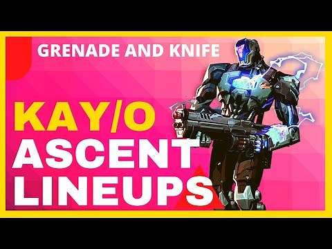 KayO Grenade and Knife Lineup in Map Ascent on Valorant
