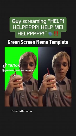 Guy screaming “HELP! HELP ME! HELPPPPP!” Green Screen Meme Template - Cropped Green Screen of @hayden. yelling “back with another milkshake- HELP! HELPPPPP! HELP ME! HELPPPPP!” in an empty parking lot #helpme #greenscreen #memetemplate #3phayden #helphelphelp #helppppp #comedy #foryou #fyp #croppedgreenscreens #greenscreenmemetemplate #guyyellinghelp #guyscreaminghelpwithamilkshake #milkshake #creatorset