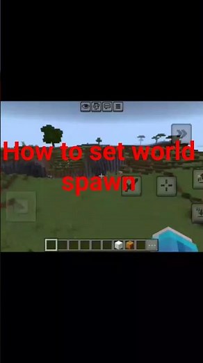 How to set world spawn in minecraft #minecraft #shorts #trending #mincraftnoob #viral