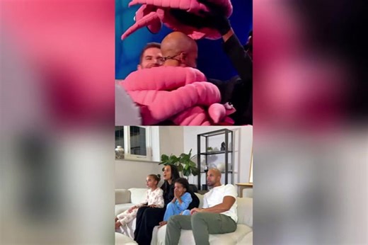 The Masked Singer star shares moment his kids discover his identity