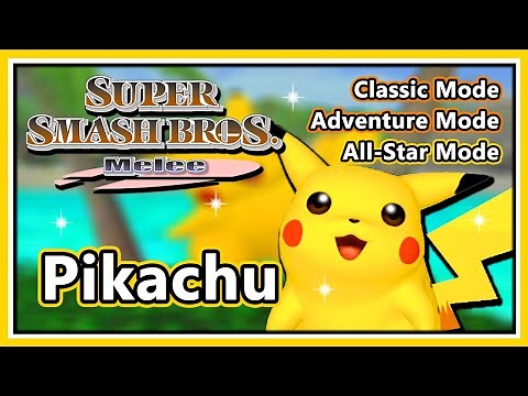 Super Smash Bros. Melee - Classic, Adventure & All-Star Mode | Pikachu (Hard/Normal)