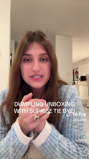Dumpling Unboxing with Surprise Tie Dye