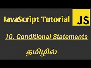JavaScript Conditional Statements in Tamil | JavaScript Tutorial in Tamil
