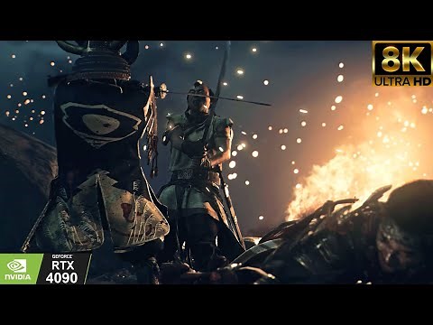 [8K] GHOST OF TSUSHIMA | RAY TRACING MOD | Complete RT | RTX 4090 | DLSS 3 | Comparison - Gameplay