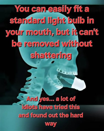 I posted this a few months ago, but I recently saw a video online of an idiot attempting this. So, this is just a reminder.