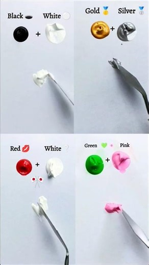 Color Mixing with Rainbow Colors 🌈 🎨 🩷 #satisfying #artwork #acrylic #shorts