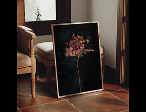 Moody Floral Printable Wall Art, Dark Botanical Downloadable Prints - Etsy
