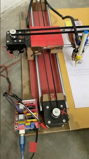 Cnc homework writing machine #cncmachine Cnc Pen plotter ￼arduino project