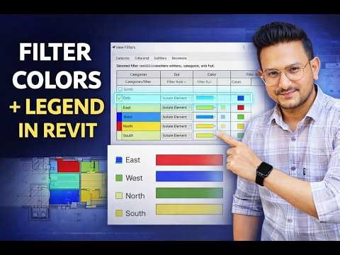 Use Filters with Colors + Legend in Revit | Professional BIM Workflow 🎨🔥#Revit #RevitTutorial #bim