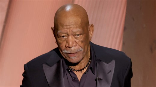 Gene Hackman mourned in Oscars tribute as Morgan Freeman chokes back tears