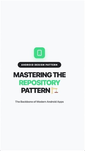 Android Design Patterns: Why You NEED a Repository 🧠 #androiddev