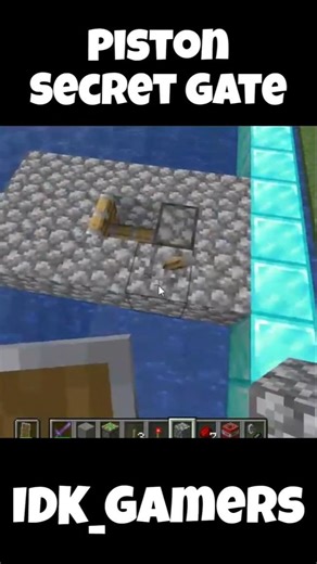 How to Make a Secret Gate in Minecraft ⚒️ | Minecraft | IDK Gamers