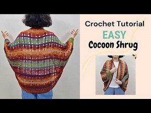 🌟Dancing Fireflies Shrug 🌟Easy Crochet Cocoon Shrug Tutorial and Pattern | Beginner-Friendly