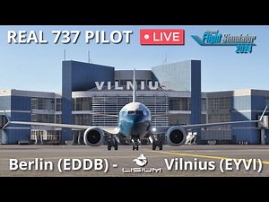 iFly Boeing 737 Max flown by Real 737 Captain | Flying into Lisium Design Vilnius Intl