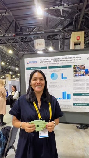 Foldscope Instruments, Inc on Instagram: "Democratizing Science Through Low-Cost Microscopy: Lessons from Rural Schools During the ASCB Cell Bio 2025 Meeting, Paola, a Foldscope team member, explained some of the work the company did in partnership with Enseña Perú last year to expand microscopy access and resources to teachers and students in Peru! #accessiblemicroscopy #foldscope #cellbio2025"