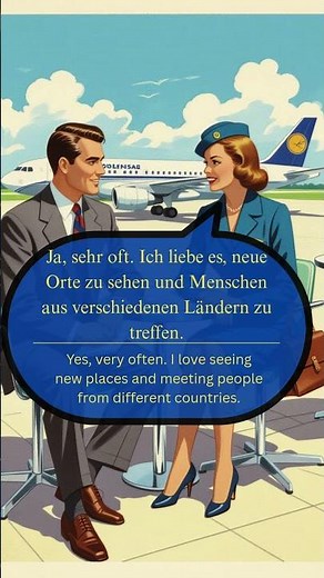 ✈️ Learn German Conversation at the Airport | With English Translation 🇩🇪🇬🇧 #germanlanguage
