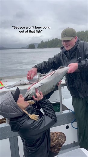 Challenge accepted.🐟 I’ve received a lot of questions about this video & wanted to answer a few: “Did you catch that fish?” Sure did! “Was the fish alive?” Of course not! It was filleted right after we caught it. Definitely not alive. “Seems like a waste of fish” Not wasted at all — we cleaned it, froze it, and ate it later. “Is this sanitary?” It’s questionable but it was cleaned & filleted first and I survived. Honestly probably cleaner than some gas station sushi. “Who’s idea was this?” Blam